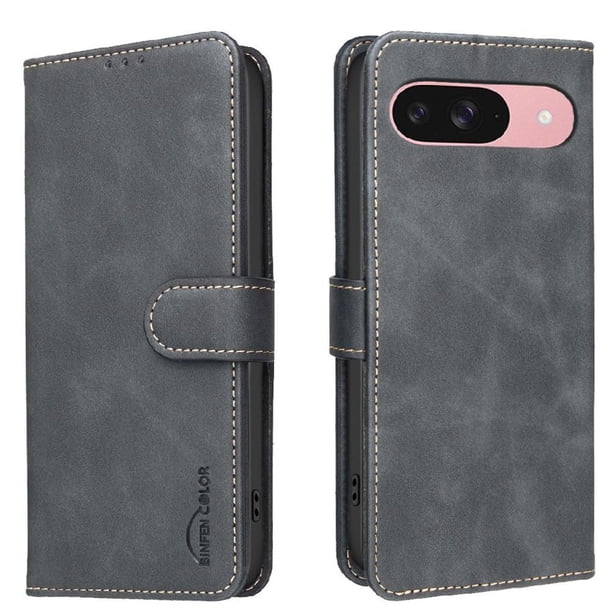 Funda Billetera para Google Pixel 10A Protección RFID y Soporte Ajustable Negro