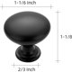 thumbnail image 3 of Ravinte Matte Black Cabinet Knobs, Zinc Knobs Drawer Pulls, 3 of 3