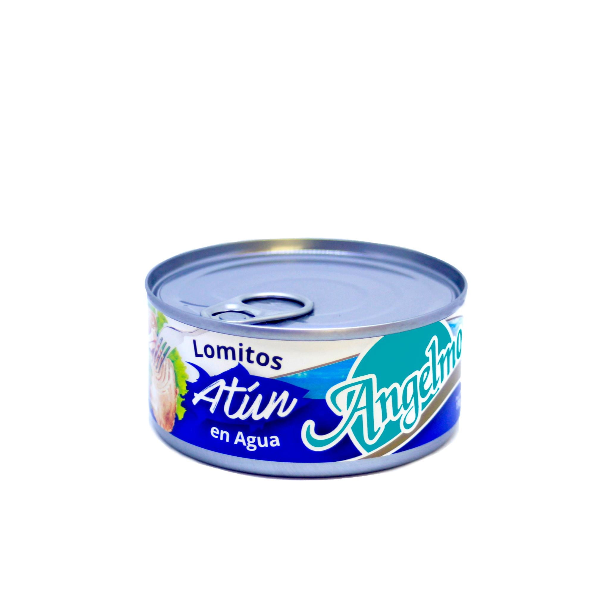 Atún Lomitos Agua Lata Drenado 104 g - Neto 160 g Angelmo