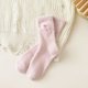 thumbnail image 1 of suxuMhao Calcetines de Forro Polar a Media Pantorrilla, 5 Pares Calcetines Rosas Lindos Suaves Gruesos Esponjosos de Algodón, Calcetines de una Talla para Dormir en Casa, Calcetines Acogedores y, 1 of 2