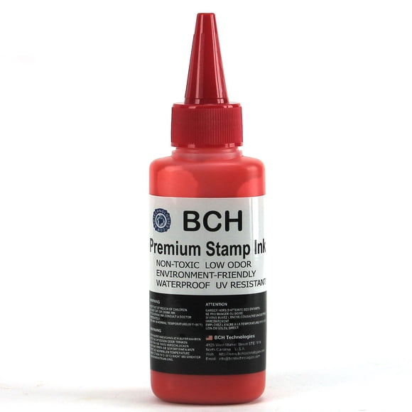 Recarga de Tinta para Sellos BCH 71 ml Rojo de Calidad Premium