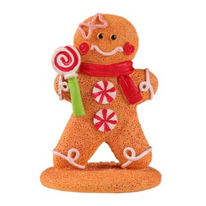 Magideal - Adornos Navideños De Pan De Jengibre, Colgante De Adorno Navideño, Lindo Hombre De Jengibre Para Exhibición De Adornos, Porches De Regalo De Navidad Pequeño