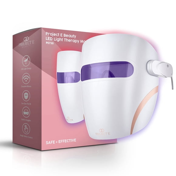 Máscara de terapia de luz LED Project E Beauty Lumamask con luz infrarroja, roja y azul