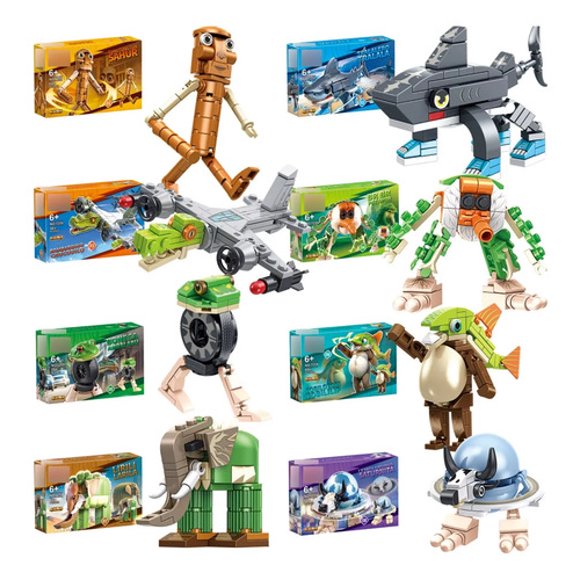 Set De Figuras Brainrot Para Armar Tralalero Tralala Bloques
