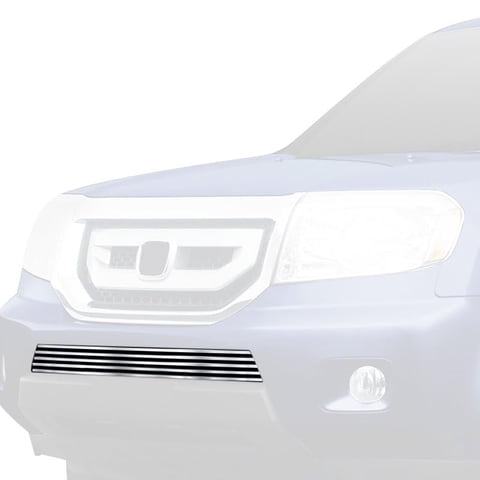 Parrilla De Parachoques Apg Gr08Ffe98S Cromada Pulida De 8 X 6 Cm Horizontal