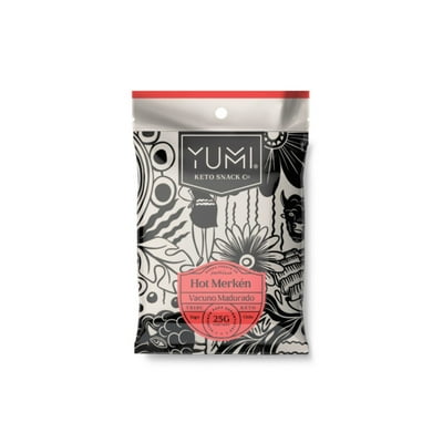 Snack De Carne Hot Merkén 25 G Yumi Snacks