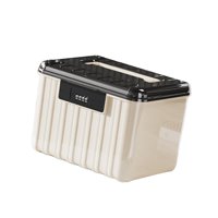 Bothyi - Contenedor De Almacenamiento Con Cerradura De Doble Capa Para Armario De Negocios Y Lavandería, 25 X 19,8 X 17,8 Cm