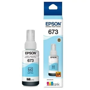 Epson - Botella De Tinta Modelo 673 / T673520 Color Cyan Claro