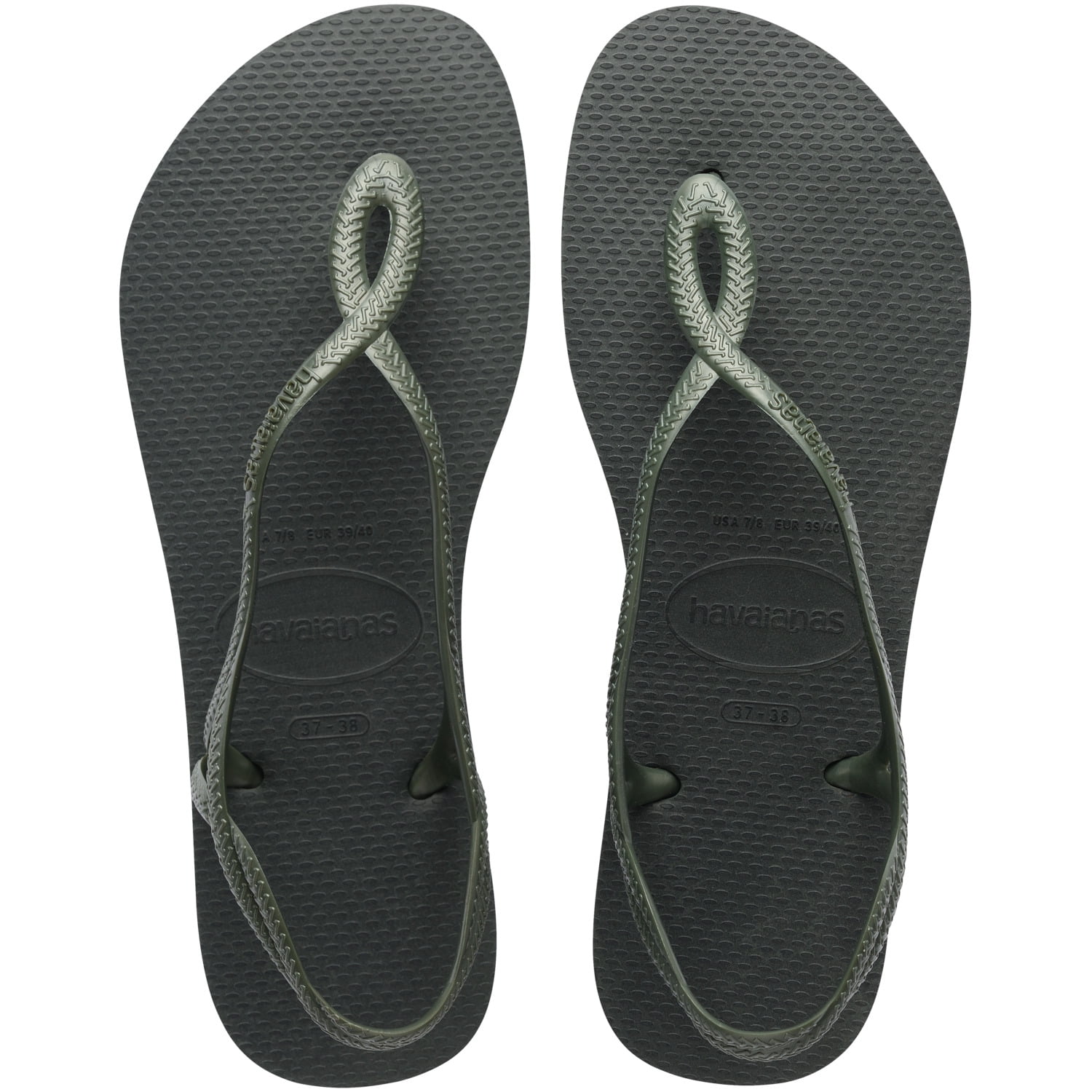 Sandalia Mujer Luna Verde Oliva Havaianas