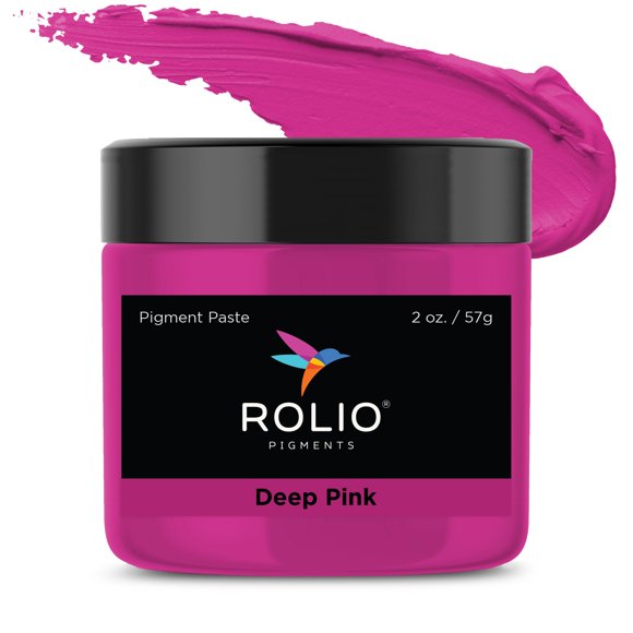 Rolio - Pasta de Pigmento para Resina Epoxi - Rosa intenso, Frasco de 2 oz