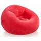 thumbnail image 1 of Puff Sillon Sofa Inflable Respaldo Simil Piel Reforzado Multicolor ROJO, 1 of 2
