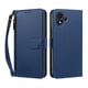 thumbnail image 1 of Funda Tipo Billetera para TCL K70 SE con Soporte y Bolsillo con Cierre Azul profundo, 1 of 1