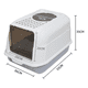 thumbnail image 3 of Caja Arenero Cerrado Antisalpicaduras Sanitaria Para Gato Color Gris, 3 of 3