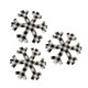 thumbnail image 4 of 3 Uds Adornos Navide?os Rústicos Decoraciones De Copos De Nieve De Madera Negro Blanco, 4 of 5