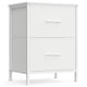thumbnail image 1 of Cómoda SONGMICS ULGS312W01S para dormitorio, 2 cajones, acero MDF, color blanco, 1 of 6