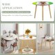 thumbnail image 3 of Maple theme Fitted Round Tablecloths Elastic Edged Table Covers Waterproof Table Cloth For Kitchen Holiday Party Tables Decor 120cm, 3 of 6