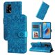 thumbnail image 3 of Funda tipo cartera FOXDOCK para OPPO Reno 6 Lite , diseño girasol en relieve, cuero PU, cierre magnético, soporte y tarjetero, 3 of 5