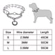 thumbnail image 5 of Collar de entrenamiento para perros con hebilla de liberación rápida, de acero cromado, antitirones., 5 of 8