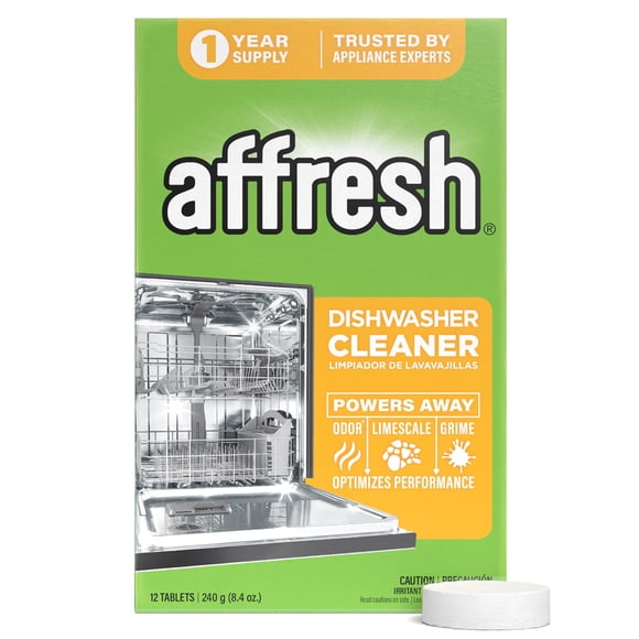Limpiador de Lavavajillas Affresh 12 Tabletas Suministro para 1 Año