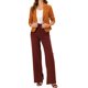 thumbnail image 2 of INSPIRE CHIC Blazer Abierto para Mujer Regreso a Clases Chaqueta de Traje Corto de Verano para el Trabajo Naranja Oscuro-Sólido XL, 2 of 6