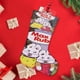 thumbnail image 4 of Max y Ruby Tema: Calcetines de Navidad, fino lino blanco para colgar en escaleras y chimenea, decoración navideña para el hogar, regalo de Navidad. 45cm × 32cm, 4 of 5