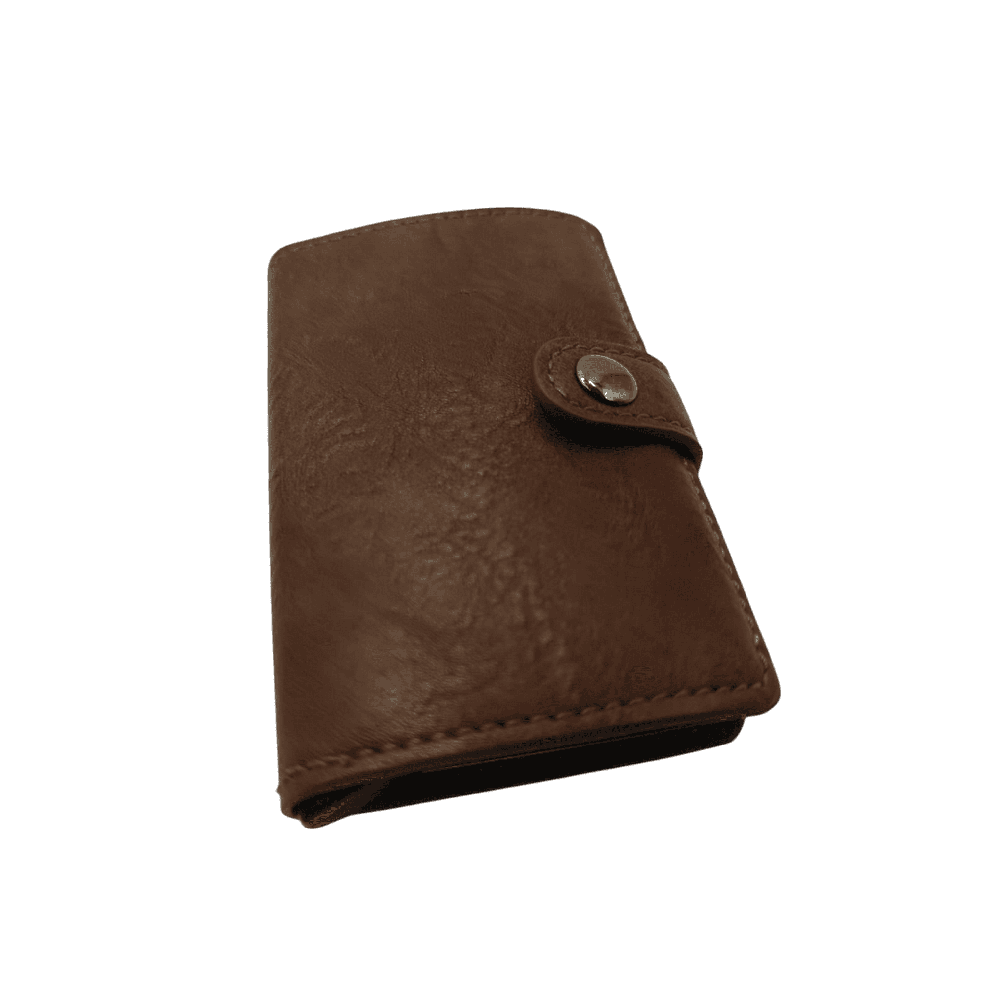 Pios - Billetera Y Tarjetero Rfid Anti-clonación Con Clip De Cierre Café Claro