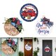 thumbnail image 4 of 3 Letreros De Madera Para Puerta De Bienvenida, Corona Del Día De La Independencia, Puerta Delantera Del Porche, 4 of 5