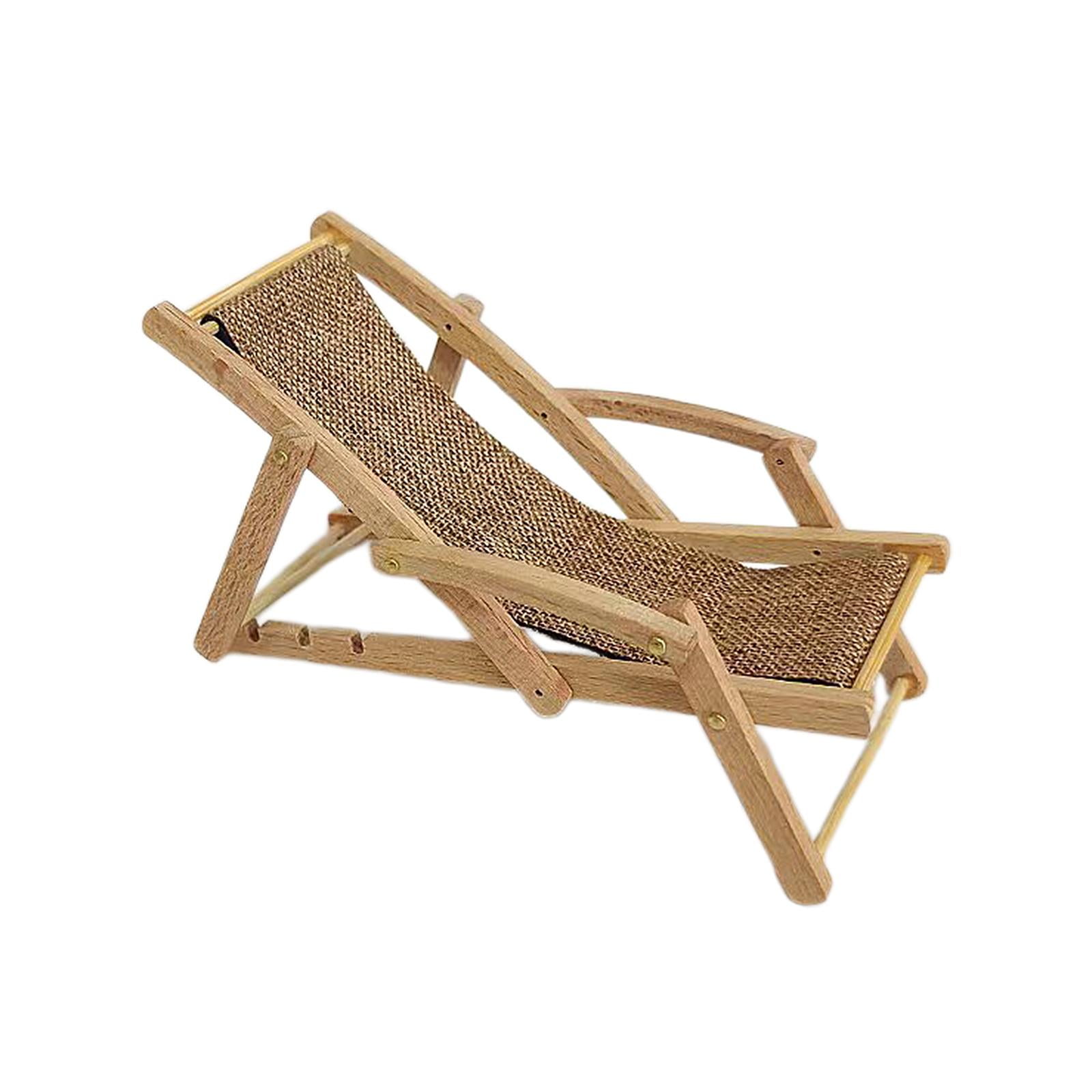 Bothyi - Escenas De Silla De Playa A Escala 1/12 Silla En Miniatura Para Accesorios Diseño De Jardín De Hadas