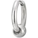 thumbnail image 3 of Pendientes de aro con bisagras de acero inoxidable con cuentas circulares para hombres y mujeres (2 unidades), 3 of 5