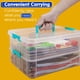 thumbnail image 5 of Contenedores de almacenamiento TERGOO de 2 capas, 7,6 L con tapas, azules, 5 of 6