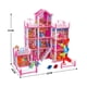 thumbnail image 2 of Juguete Casa De Muñecas 256 Piezas 3 Pisos Rosado Infantil, 2 of 3