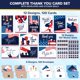thumbnail image 2 of Tarjetas de agradecimiento Decorably 15 × 10 cm Pack de 120 para veteranos, 2 of 6