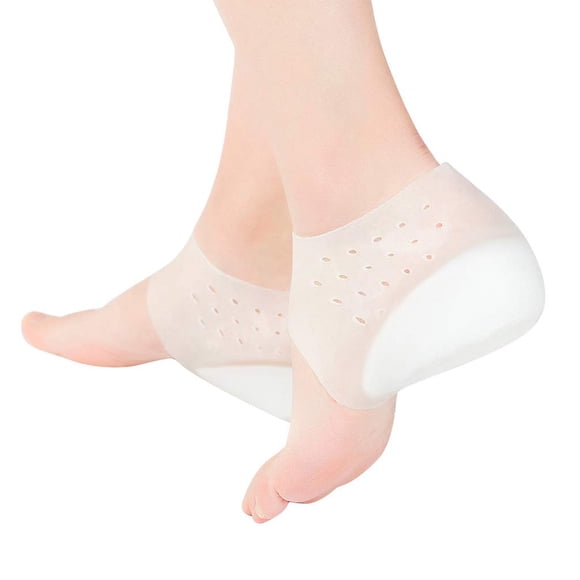 Plantillas de silicona con forma de talón EXCEART, aumento medio de altura, 5,5 cm