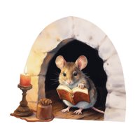 Bothyi - Pegatina De La Pared De La Pared De La Pared De La Pared De La Pared Del Mouse Amante De La Sala Del Libro Del Restaurante Del Restaurante Del Arte Del Restaurante Decoración Del Arte De La Pared