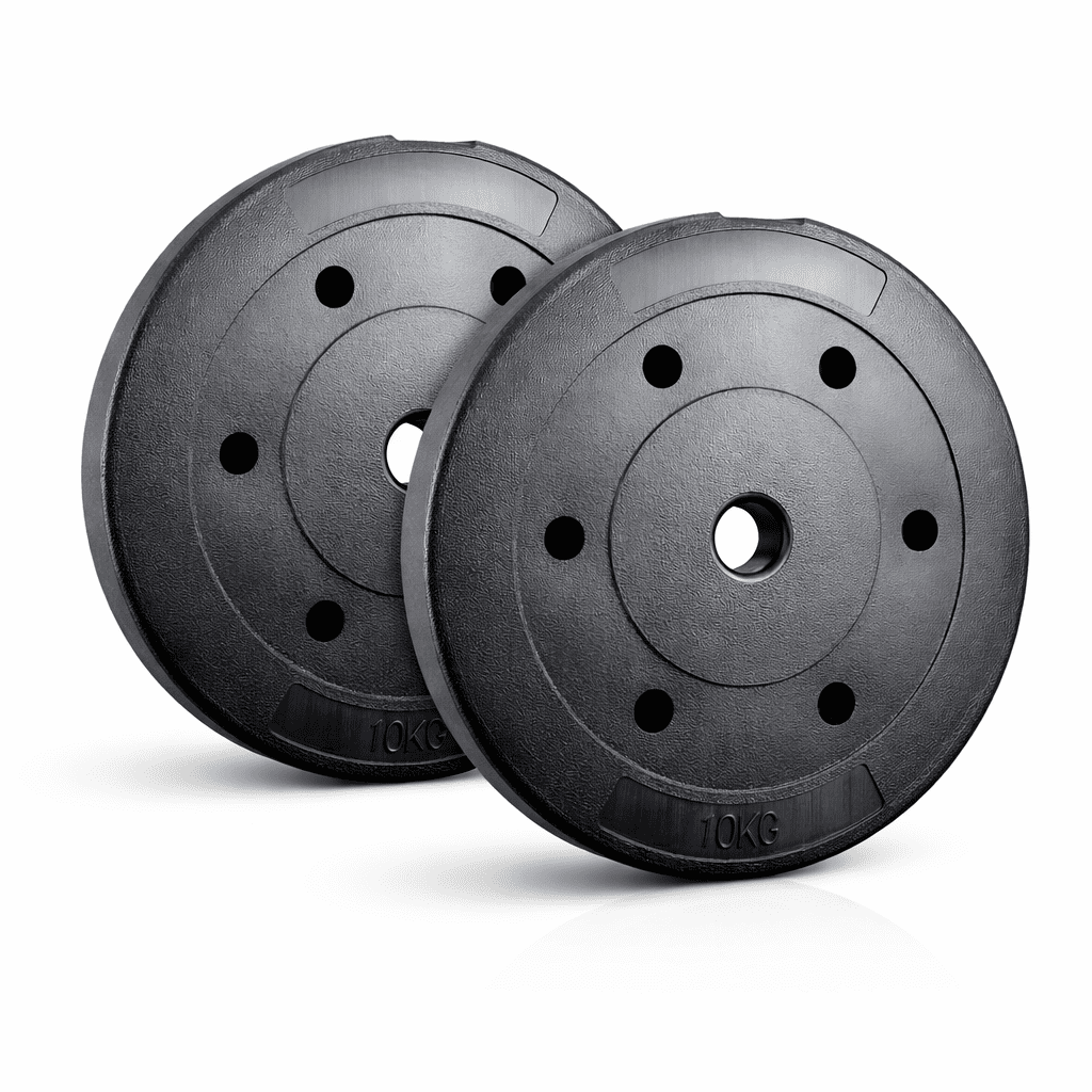 Genérico - Set 2 Discos Pvc Preolímpicos 10kg X 2