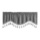 thumbnail image 3 of Cortina de ventana de bolsillo para barra, cortinas de ventana pequeña, cenefa, tratamientos de ventana pequeña transpirable, cortinas de nivel corto Gris oscuro, 3 of 5