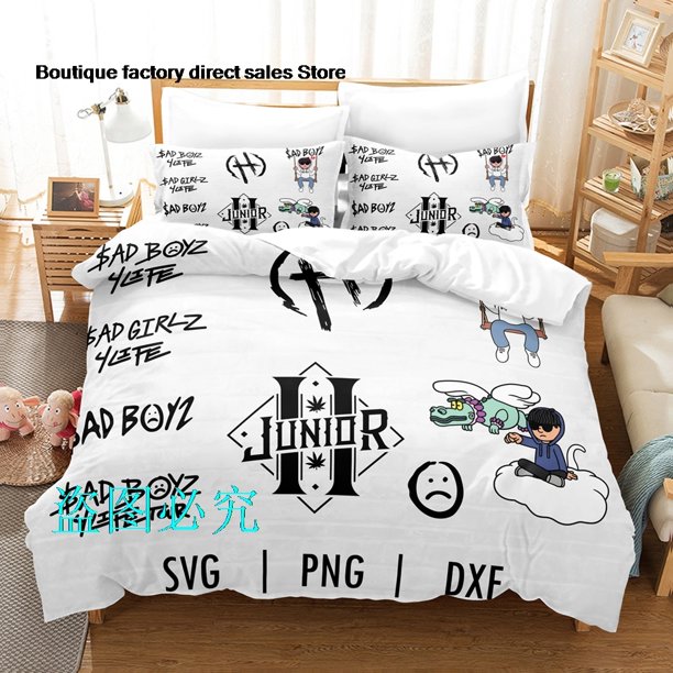 Junior H Sad Boyz Celebrity Album Bedding Set Single Twin Full Queen King Size Bed Set Adult Kid Bedroom Duvetcover Sets ParureBed Sheets