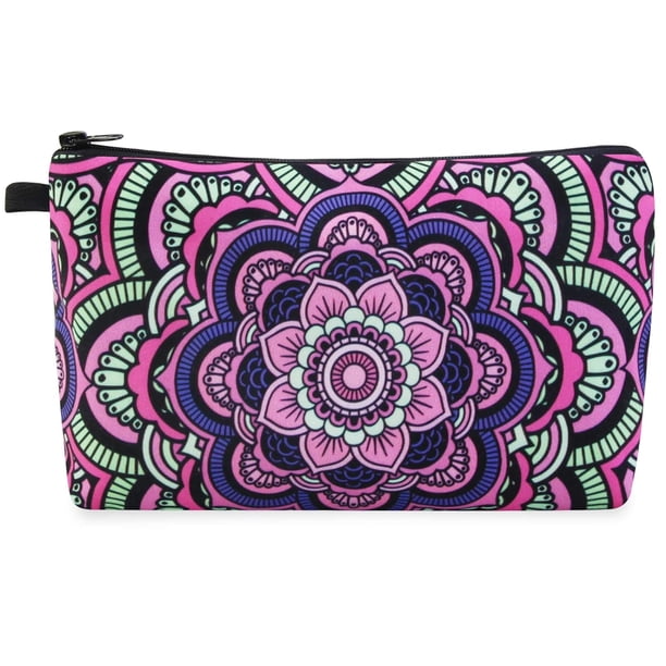 Bolsa de maquillaje, bolsa de viaje portátil para cosméticos, bolsa con cremallera, bolsa de maquillaje impermeable, bolsa pequeña multifuncional para mujeres, 1 paquete