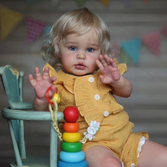 Muñeca Reborn Bebé Hengluck Realista para Niñas 60 cm con Caja de Regalo