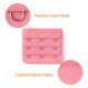 thumbnail image 4 of 3 Ganchos 3 Filas Extensores de Correa de Sujetador Elásticos Hebillas Ganchos Banda de Sujetador para Mujeres Rosa 1, 4 of 5