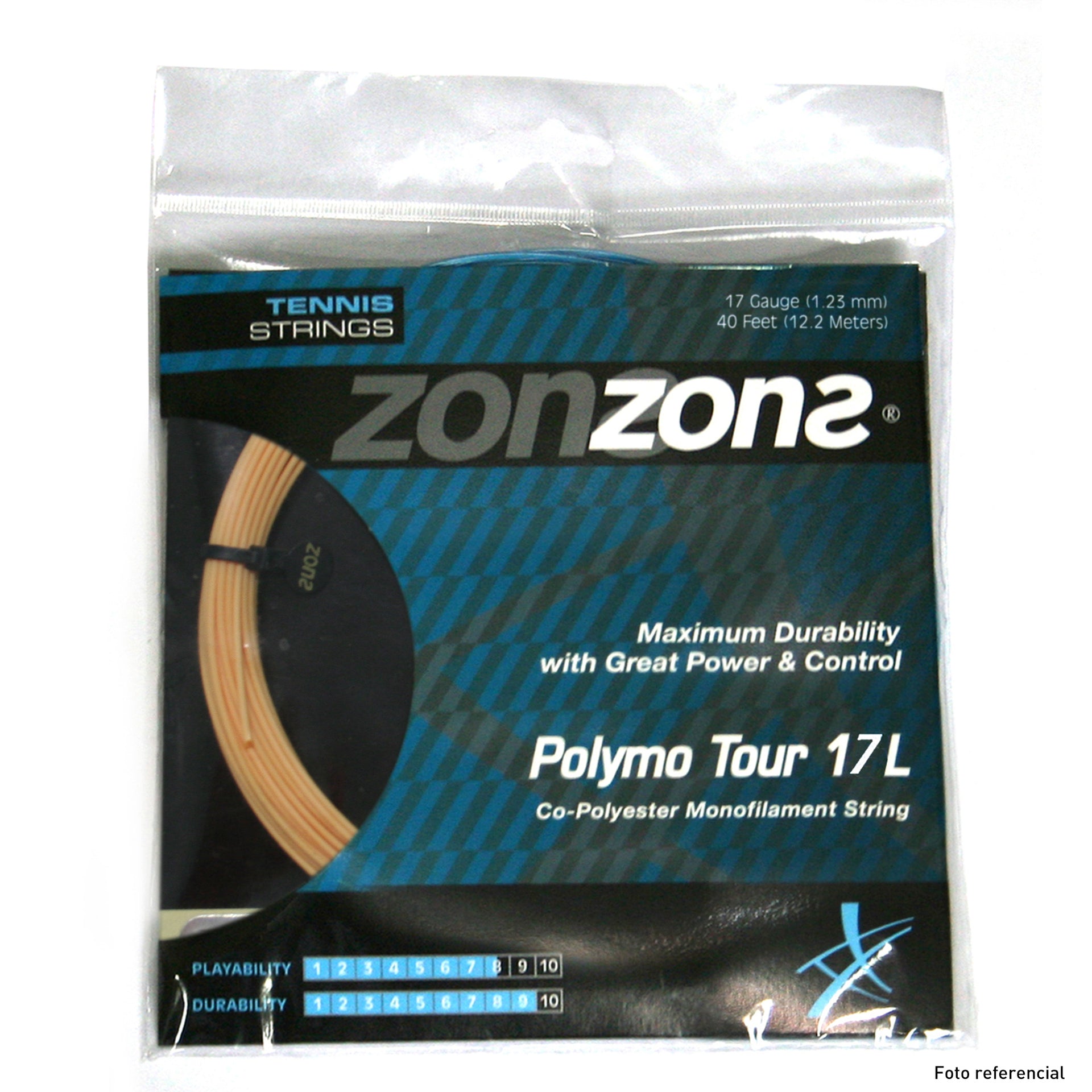 Set Cuerda Tenis Zons Polymo Tour 1.23 / 17 Oro