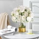 thumbnail image 4 of Ramo De Flores Artificiales Peonías Color Blanco Y Seda 4 Unidades, 4 of 8