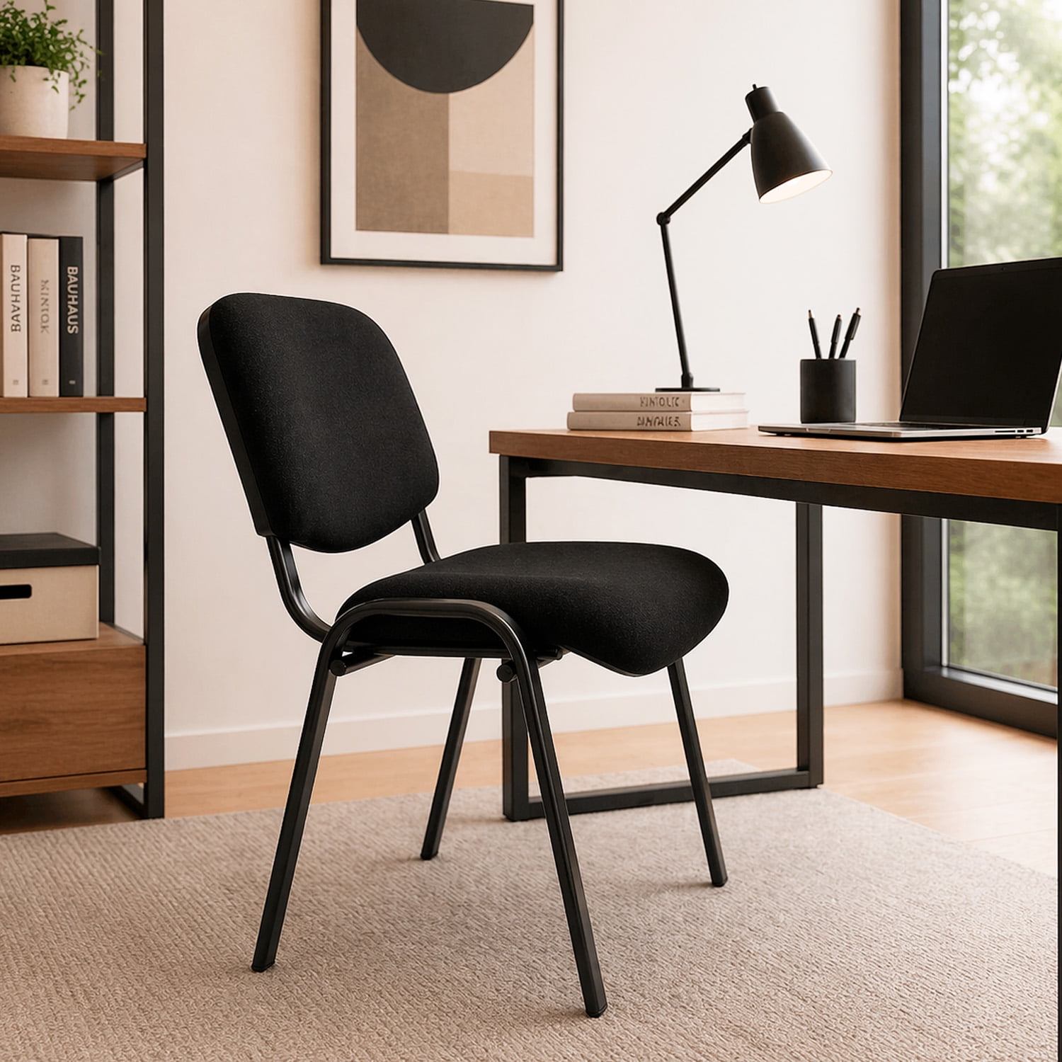 Novahus - Silla De Visita Iso Confident Negra