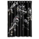 thumbnail image 1 of Elegante y sorprendente cortina de ducha de Transformers, juego de cortina de baño con ganchos, tamaño 48 x 72 pulgadas, 1 of 3