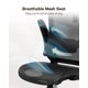 thumbnail image 2 of Silla de oficina ergonómica Marsail de malla, respaldo alto y ajuste regulable, 2 of 7