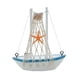 thumbnail image 4 of Mini Modelo De Barco De Vela De Estilo Mediterráneo De Madera Retro Decoración Náutica # 5, 4 of 5