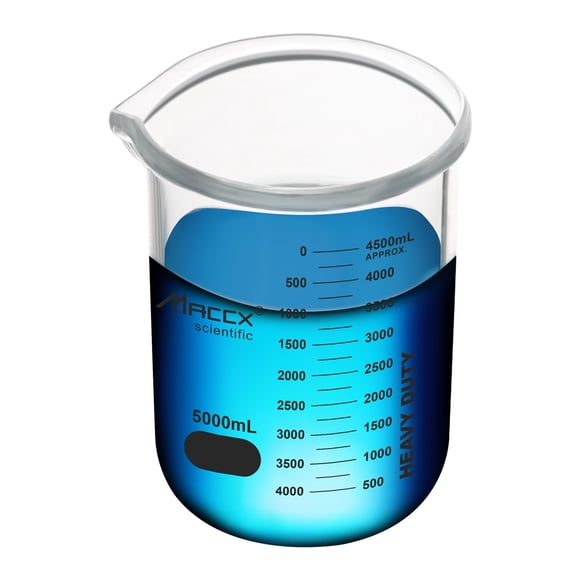 Vaso de vidrio Maccx BKL5K0-001, 5 L/5000 ml, borosilicato 3.3