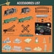 thumbnail image 4 of Set de tren eléctrico BUBUQE Christmas with Lights & Sounds Kids, 4 of 8