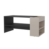 Fmfurniture - Mesa Centro 42X91X45 Cm Beige Y Negro