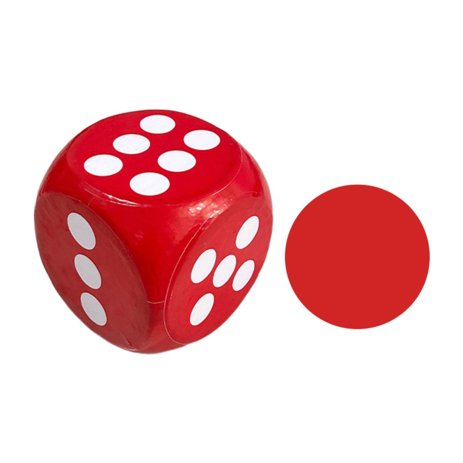 Bothyi - Dados De Espuma Grandes, Divertidos, Gran Regalo, Habilidades Matemáticas Tempranas, Noches De Juego, Juguete Educativo, Rojo